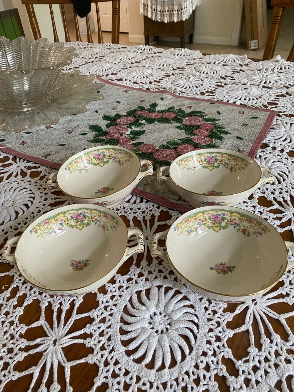 Craftsman Dinnerware USA “Gobelin” Set of 4 Soup Bowls